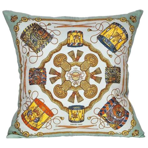 hermes scarf cushions|hermes cushions for sale.